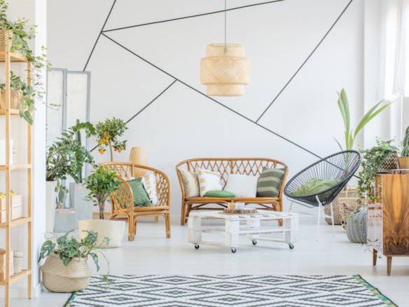 decorative tape in living room