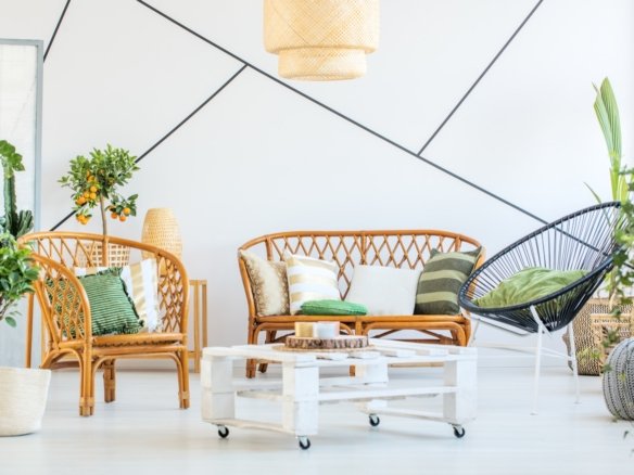 trendy living room