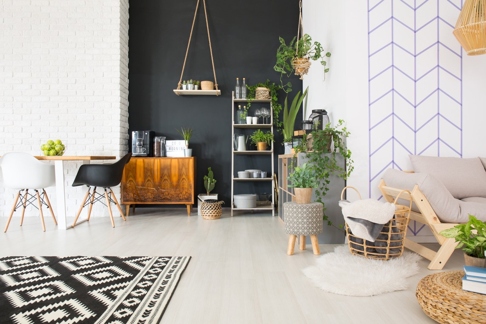 modern black and white loft modern black and white loft