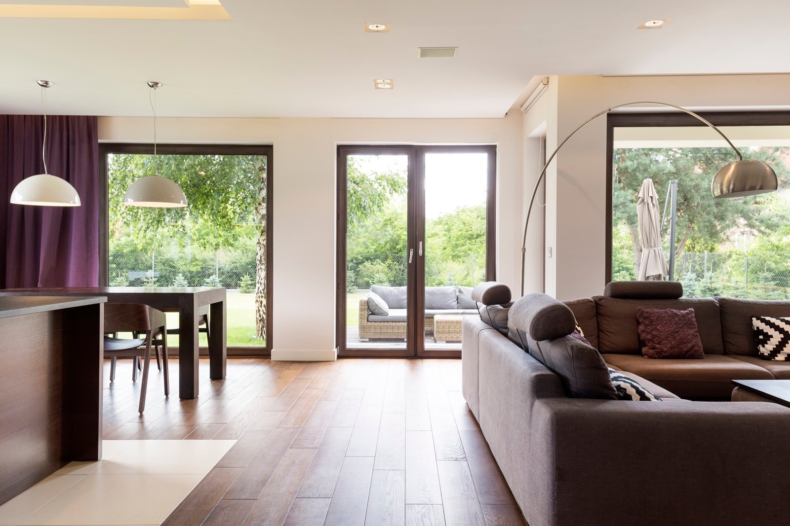 classically elegant living room with sofa
