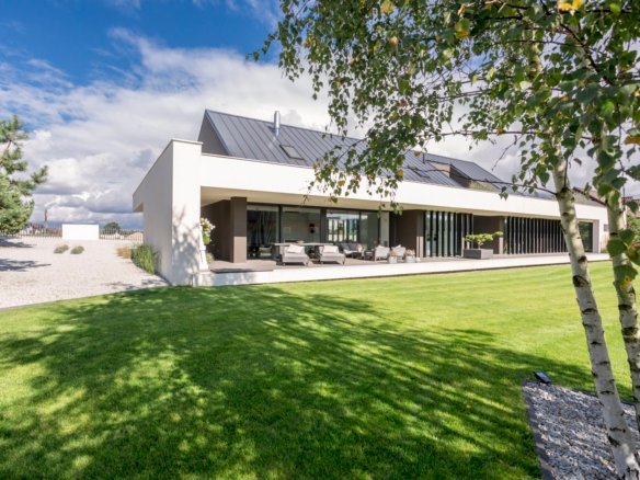 outdoors view of modern house
