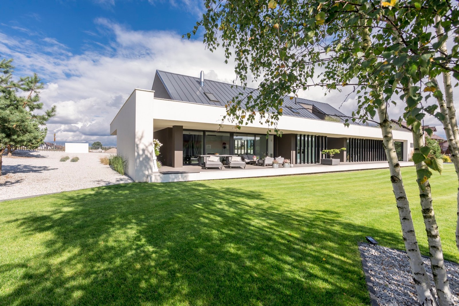outdoors view of modern house
